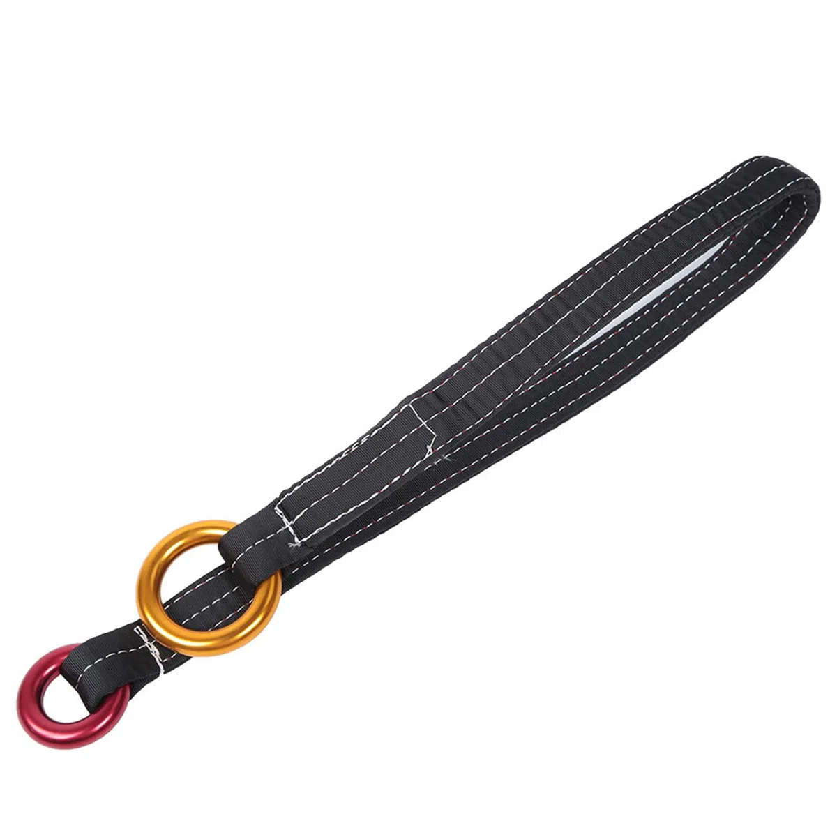 Yinhing Cordón de Alambre para Trepar árboles de 90 Cm con 2 Anillos de Metal Anodizado Poliéster de Alta Resistencia Tejido Doble de 26 Mm para Mejorar Ideal para Deportes de Trabajo en árboles