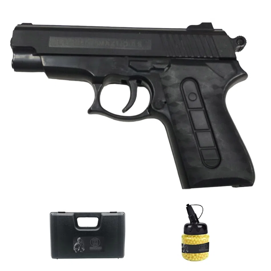 Pistola Ghost Specialist Muelle (6mm) | Pistola de Airsoft Calibre 6mm + biberón + maletín. Pistola de iniciación al Airsoft