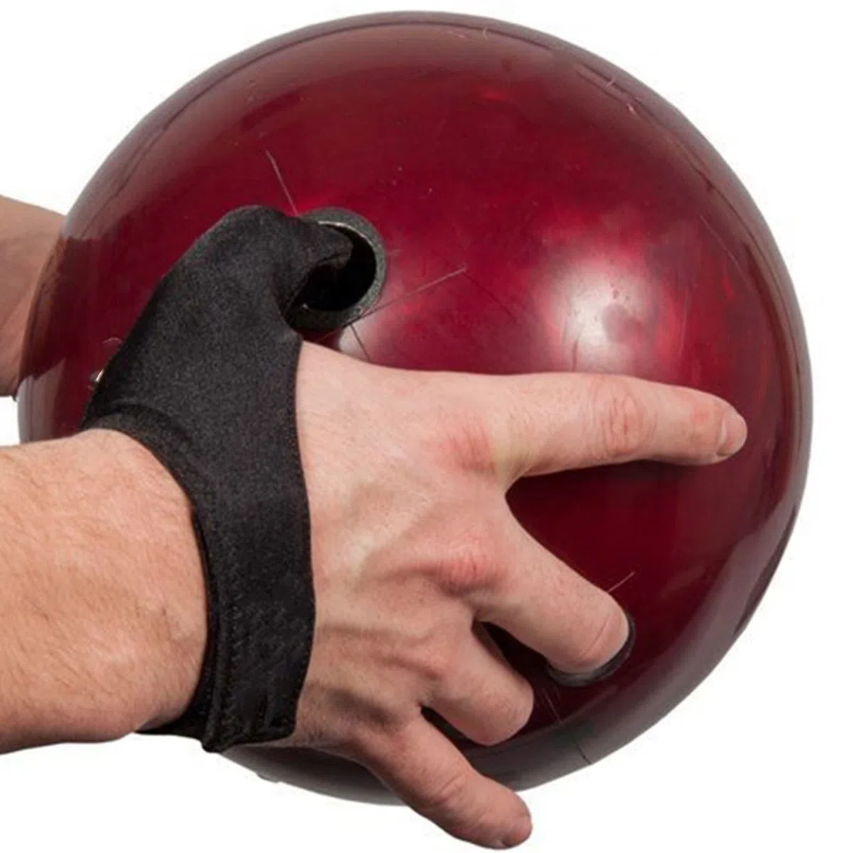 Guante para el pulgar para bolos, protector de pulgar ajustable para bolos, derecha/izquierda, guantes de bolos compactos y ligeros para hombres y mujeres, para deportes de bolos