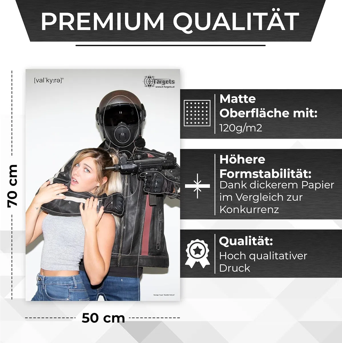 Hostage Target Danielle Valkyrie - Diana grande (53 x 80 cm, papel de 120 g/m²)