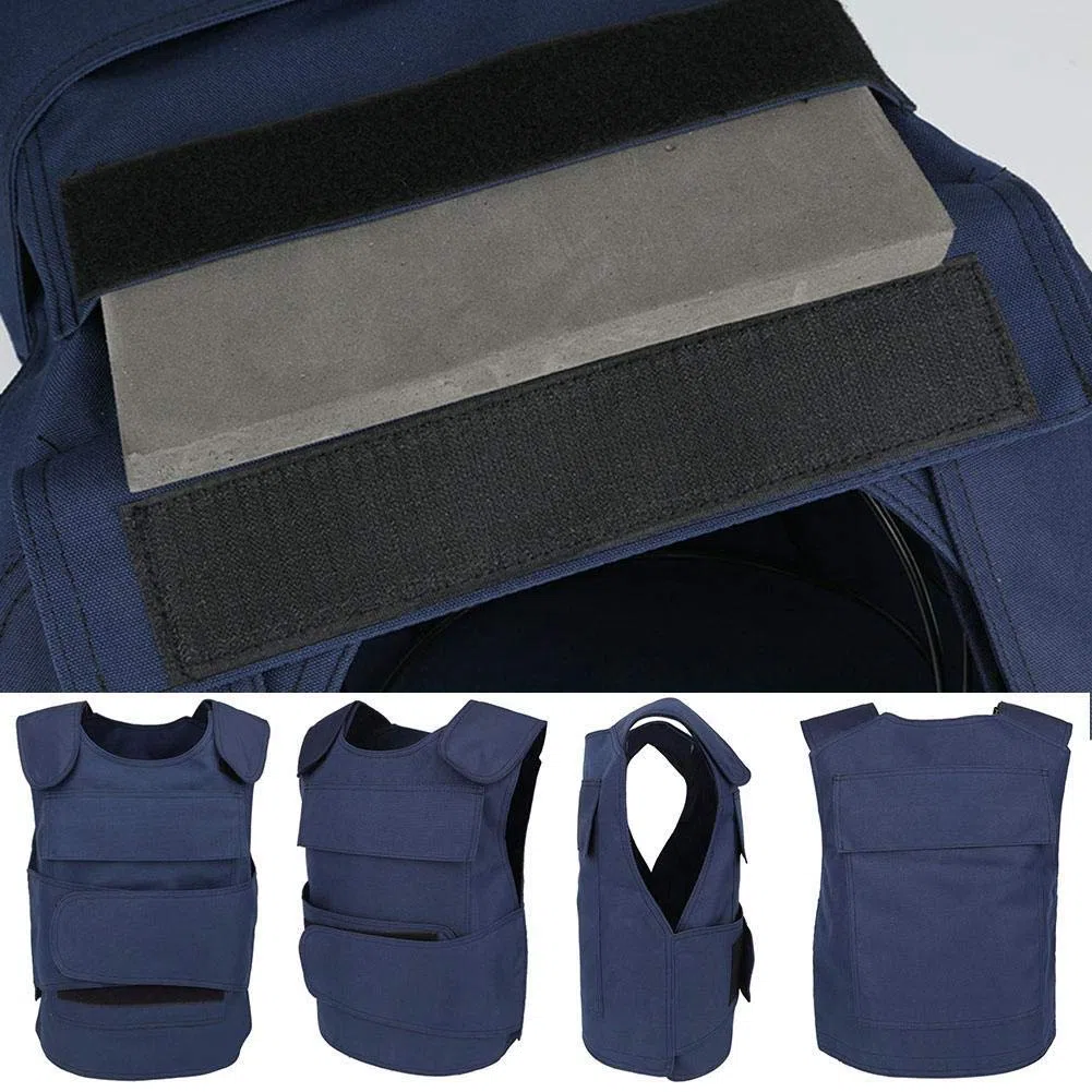 Chaleco Táctico Ropa Resistente a Las puñaladas Escamas de Pescado Chaleco táctico Desgaste del Equipo de protección Equipo de Entrenamiento Militar al Aire Libre para Adultos Negro Talla única
