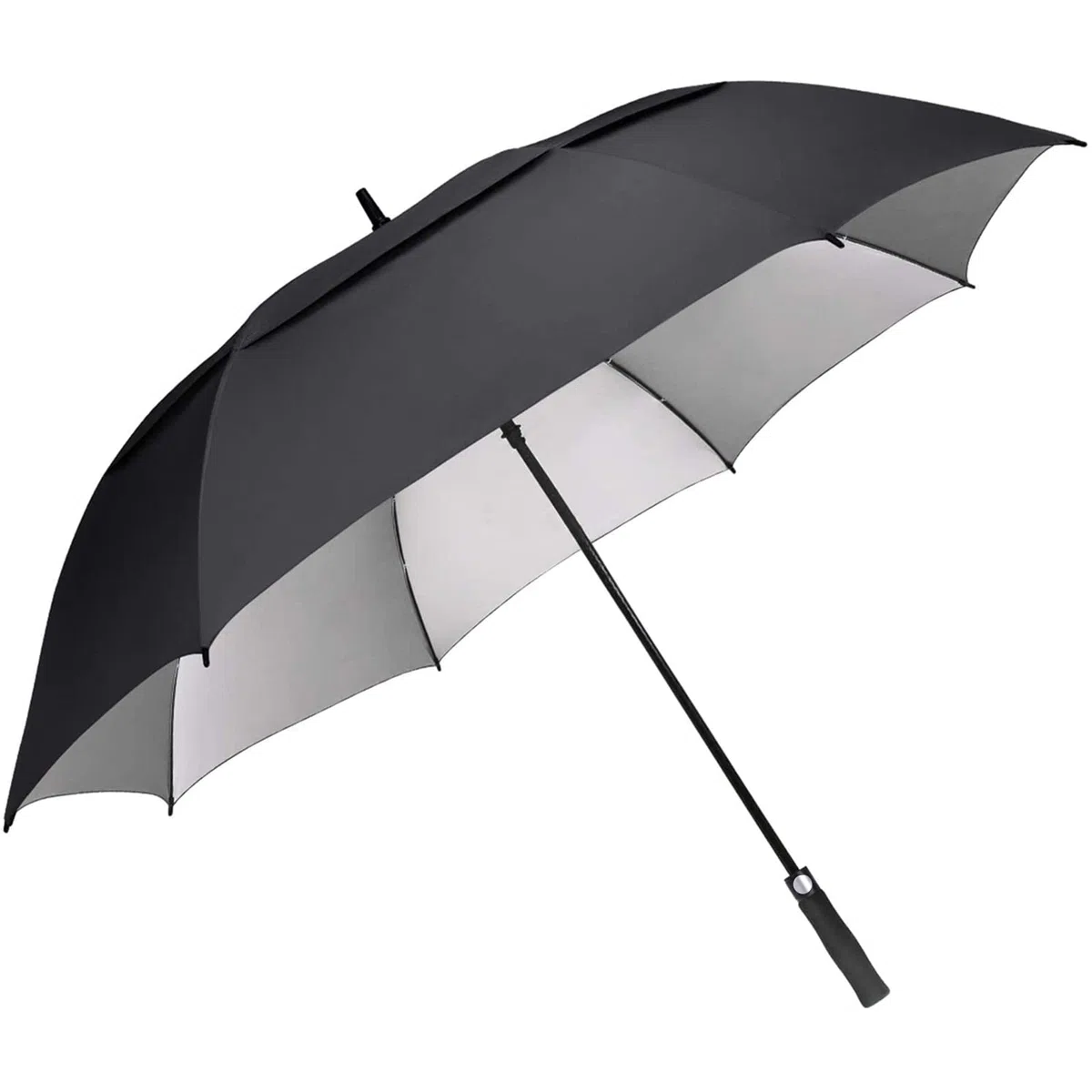 G4Free Paraguas de golf extra grande a prueba de viento de 62 pulgadas, protección UV, apertura automática, doble techo ventilado, paraguas de gran tamaño