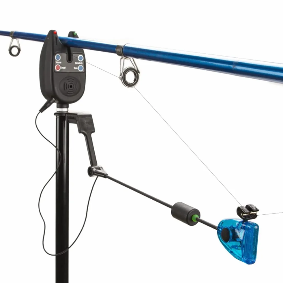 Juego de 4 señaladores de pesca en una con cremallera, LED para pesca de carpas