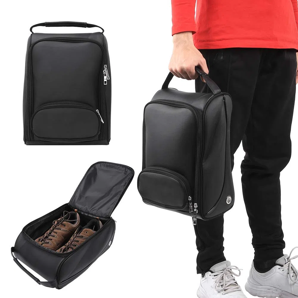 Bolsa de Viaje para Zapatos de Golf, con Cremallera y ventilación, para Mujeres y Hombres, Acolchada, portátil