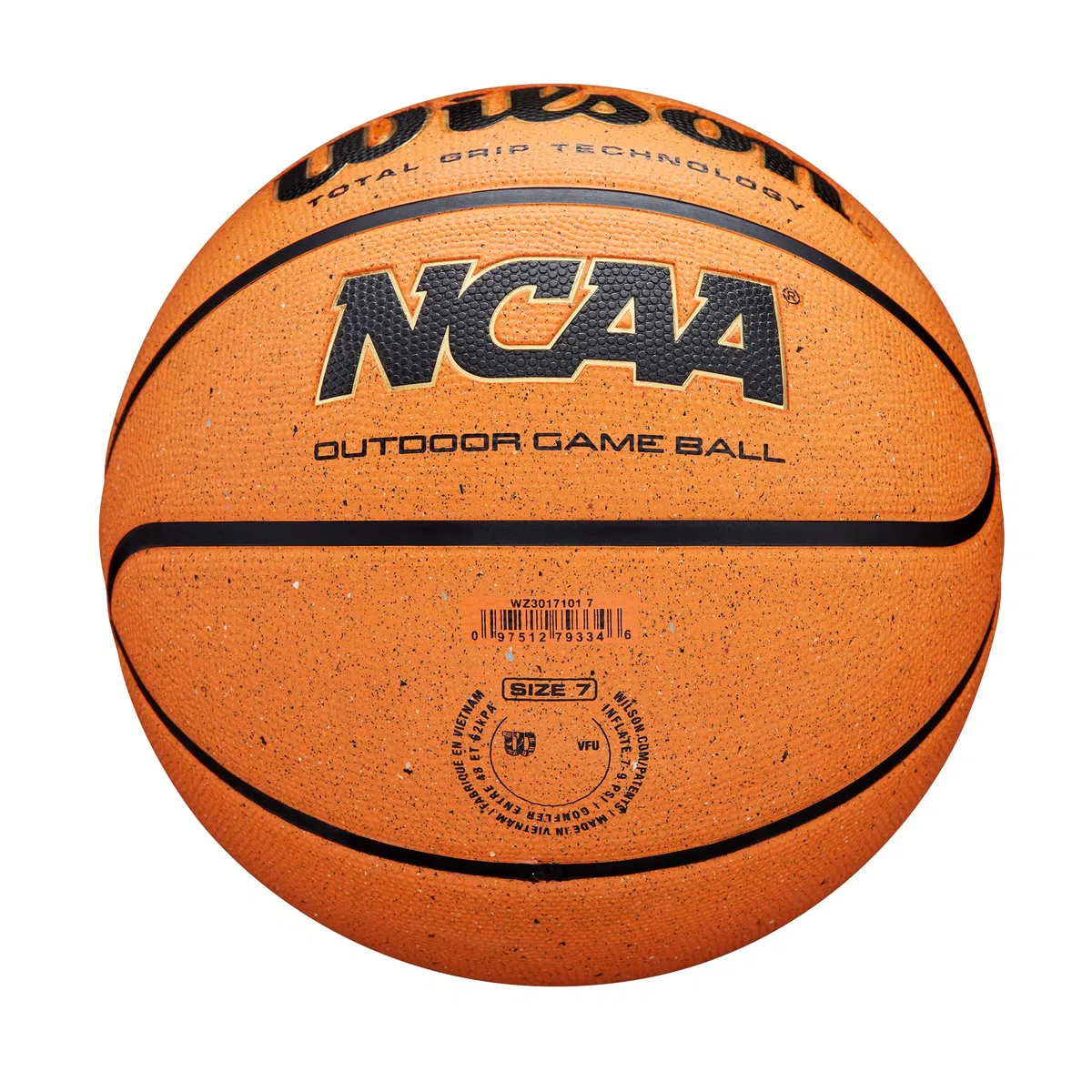 Wilson NCAA Outdoor Game Basketballs - Orange, Size 6 and Size 7