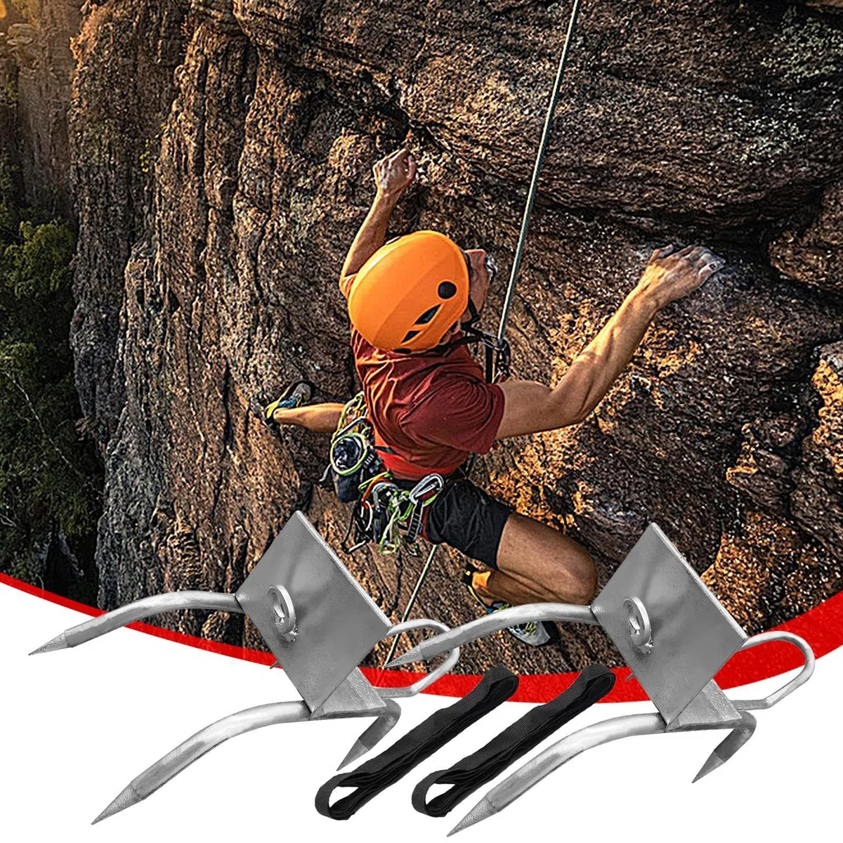 Garas de trepador de árboles, Zapatos de trepadora - Equipo portátil de Garra Gato | Pedal de la Rejilla de Seguridad Anti-Slip, Equipo de Zapatos con Polos, Equipo multipropósito para