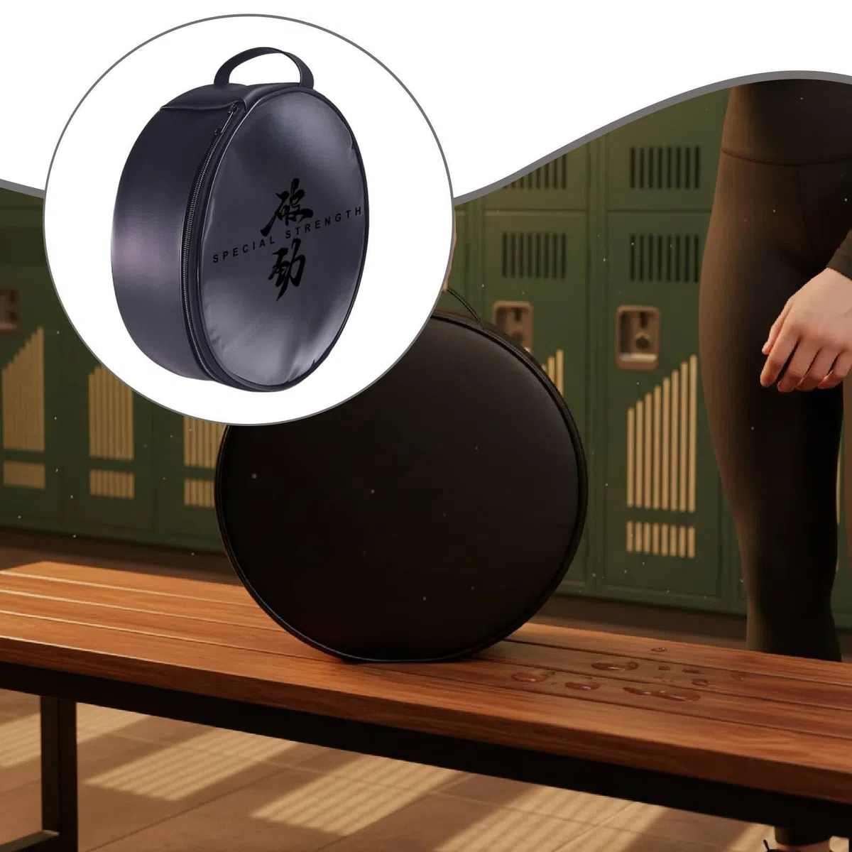 Bolsa de Gimnasio Portátil para Mujeres Y Hombres, Organizador, Color Negro.