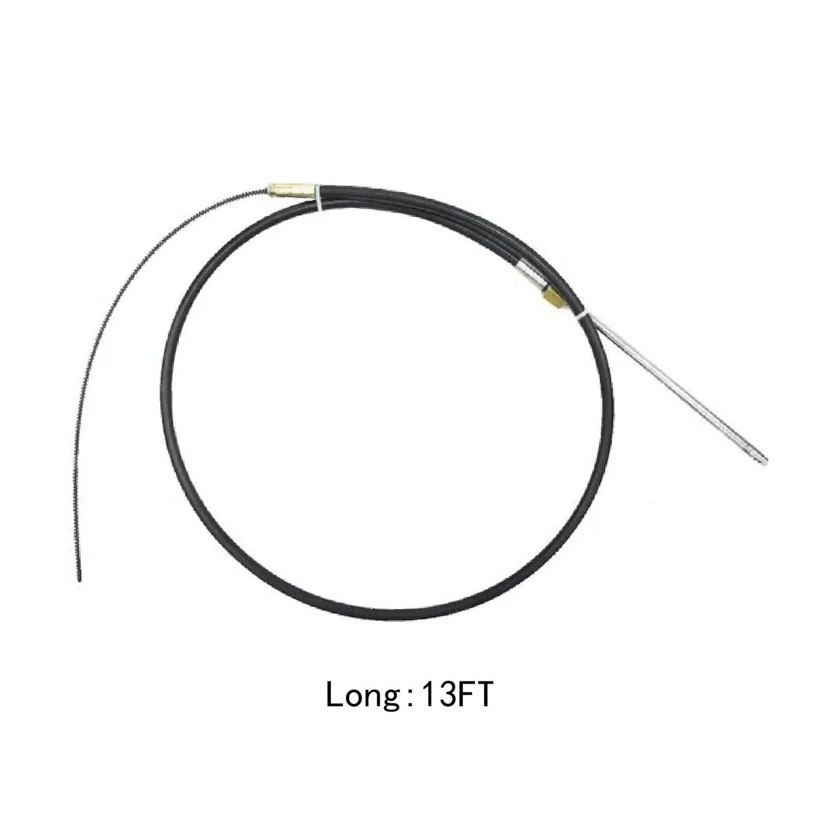 Cable de dirección de servicio liviano Aqmm5813 de dirección de barcos de acero inoxidable 304 Tipo M58 para reemplazo de aplicaciones, 13 pies