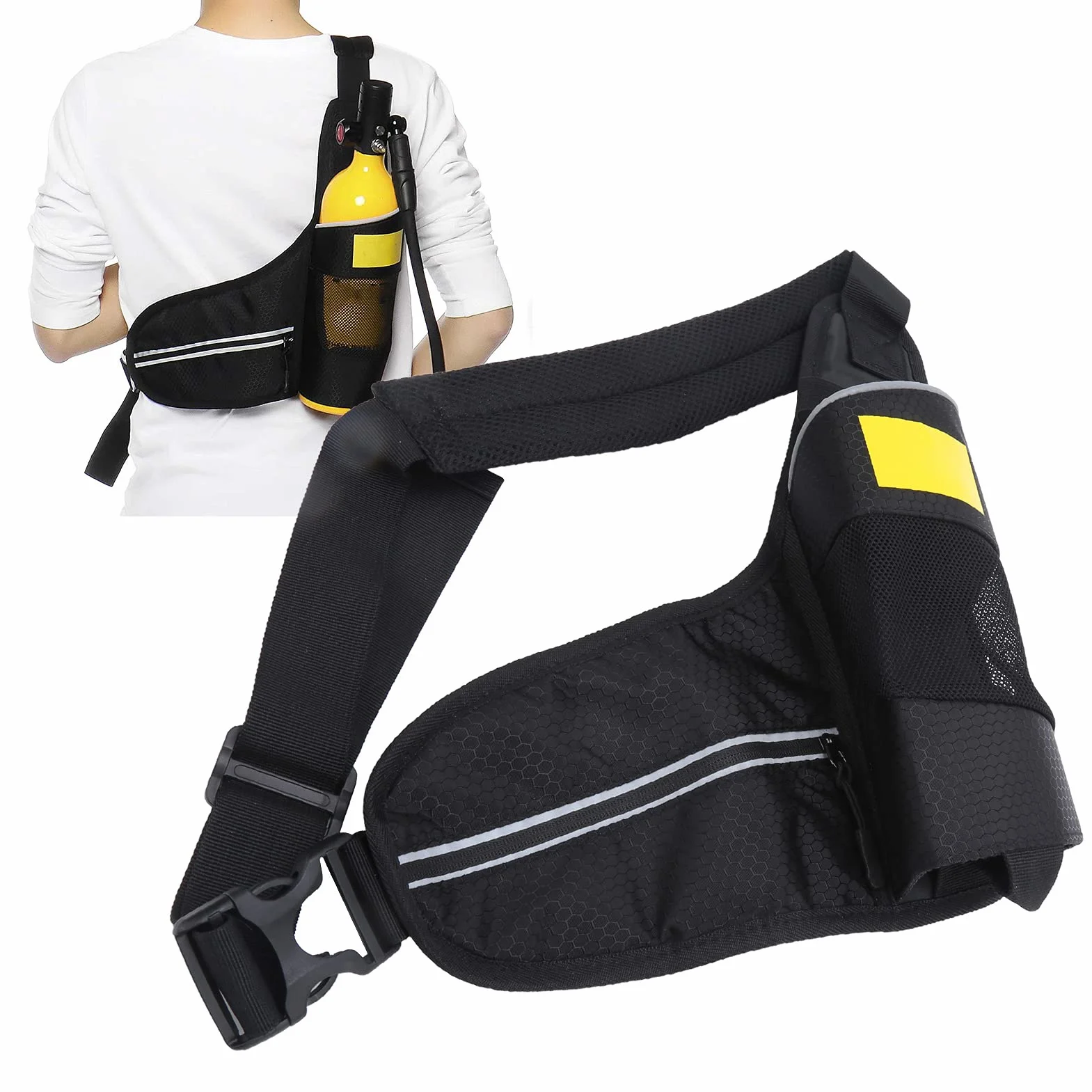 Bolsa de Tanque de Buceo, Secado Rápido 1L, Bolsa de Hombro para Cilindro, Accesorios Deportivos Acuáticos para Buceadores y Actividades Subacuáticas