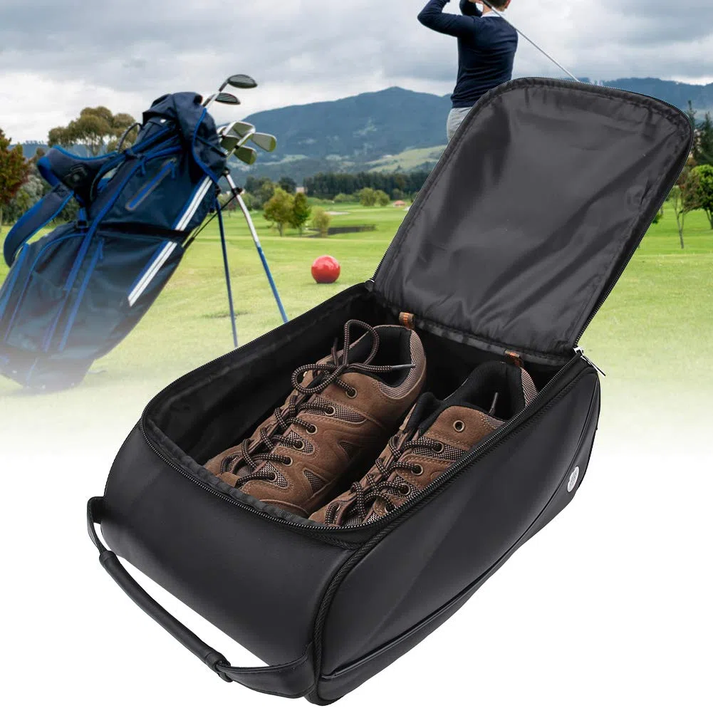 Bolsa de Viaje para Zapatos de Golf, con Cremallera y ventilación, para Mujeres y Hombres, Acolchada, portátil