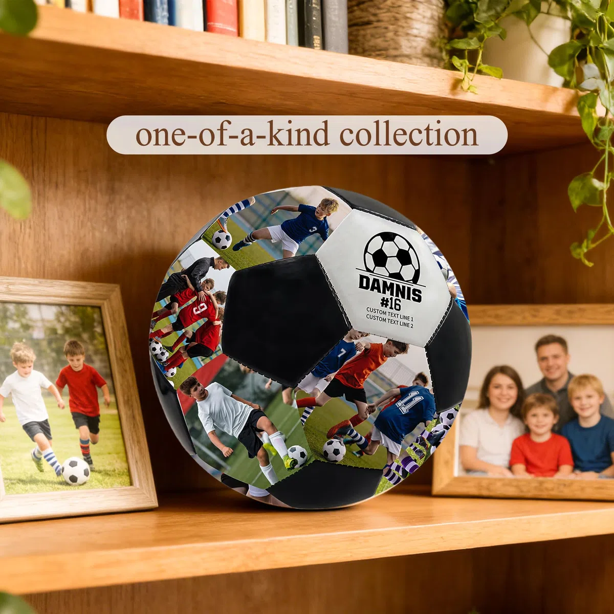 Balón de Fútbol Personalizado con Foto y Nombre, Recuerdo Personalizado de la Carrera Futbolística, Regalos de Fútbol para Hijo, Novio, Fanático del Fútbol, Papá, Entrenador, Cumpleaños, Graduaciones