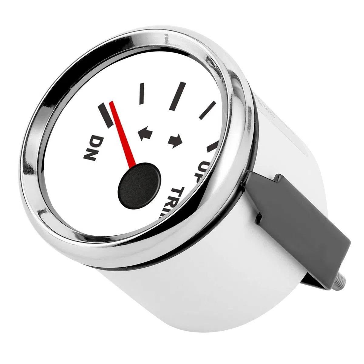 Trim Gauge IP67 a prueba de, Yosoo de agua 9-32 V CC 52 mm Indicador de equilibrio de compensación de barco para barco Yacht Marine(Marco plateado sobre blanco)