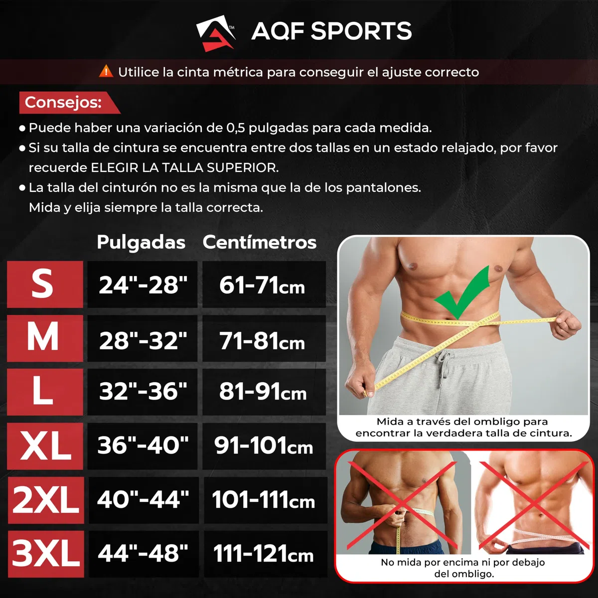 AQF Cinturon Lumbar Gimnasio, 4" 6" Amplio Cuero Acolchado Cinturón Gym, Powerlifting Belt Con Acero Rodillo Hebilla, Cinturon Halterofilia Para Levantamiento & Fitness