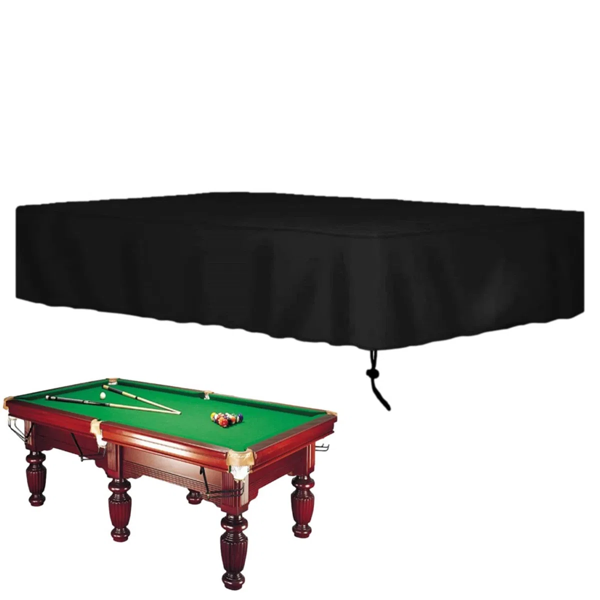 Funda protectora impermeable para mesa de billar de 7/8/9 pies, impermeable, para exteriores, interiores, a prueba de polvo, sol, lluvia, fieltro y billar, color
