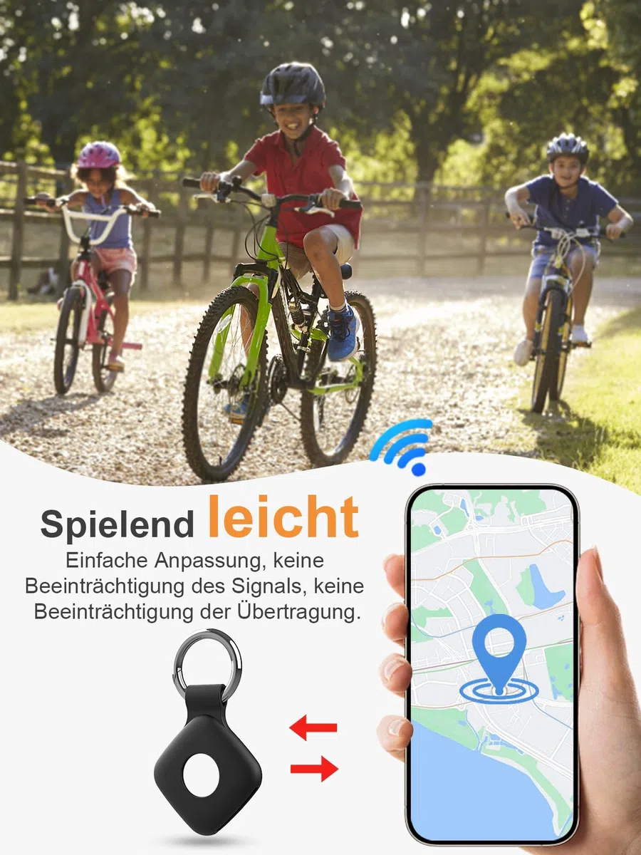 Pack de 4 fundas de silicona para UGREEN FineTrack Anti-Loss Tracker, daunke Funda de Protección Completa (adecuada para personas mayores, mascotas, mochila, equipaje, niños, llaves) Resistente a los