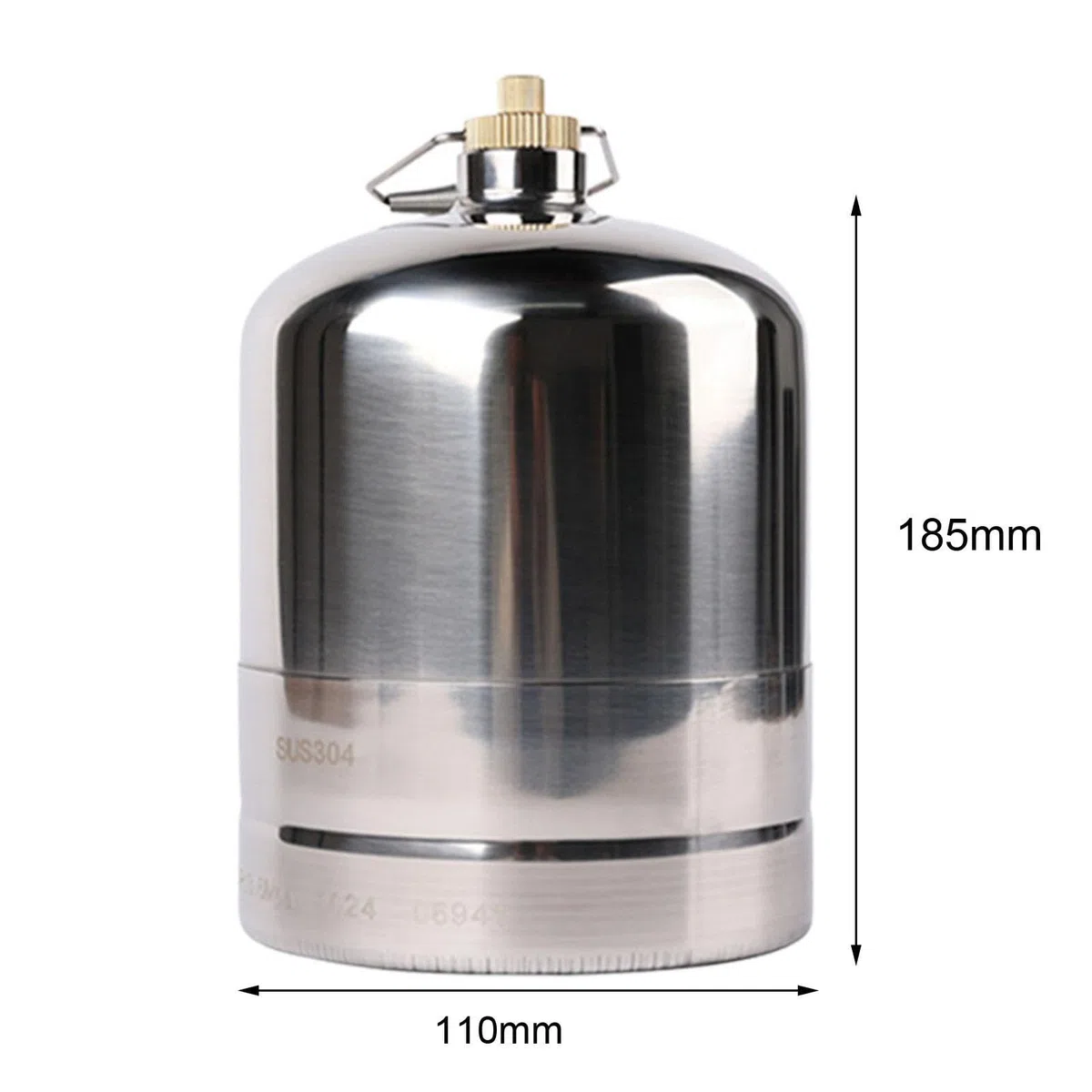 Colcolo Cilindro de Tanque de Gas, Tanque de Gas para Acampar, Botella de Gas Recargable vacía, Recipiente de Gas para Acampar, Recipiente de Combustible para