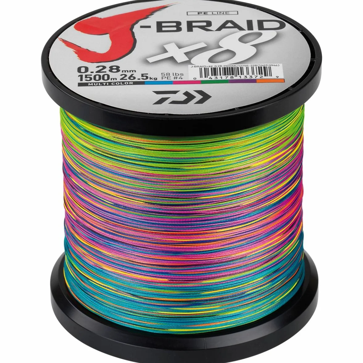 Daiwa j-Braid x8, 1500m Multi Color Trenzado línea de Pesca