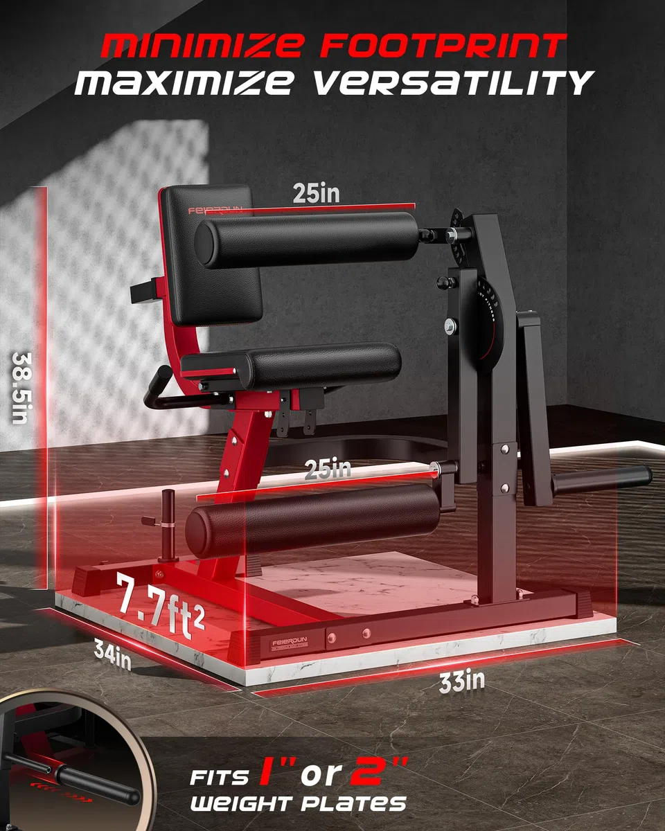 FEIERDUN Máquina de extensión y rizo de piernas ajustable 3 en 1, máquina de extensión de piernas de 600 libras de capacidad para entrenamientos de la parte inferior del cuerpo, máquina de rizar