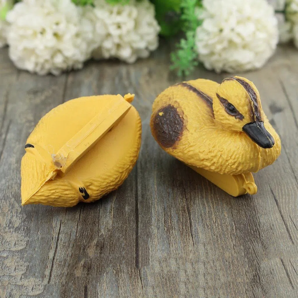 misppro 6 señuelos flotantes de plástico de 5 pulgadas para caza, pesca y decoración de jardín