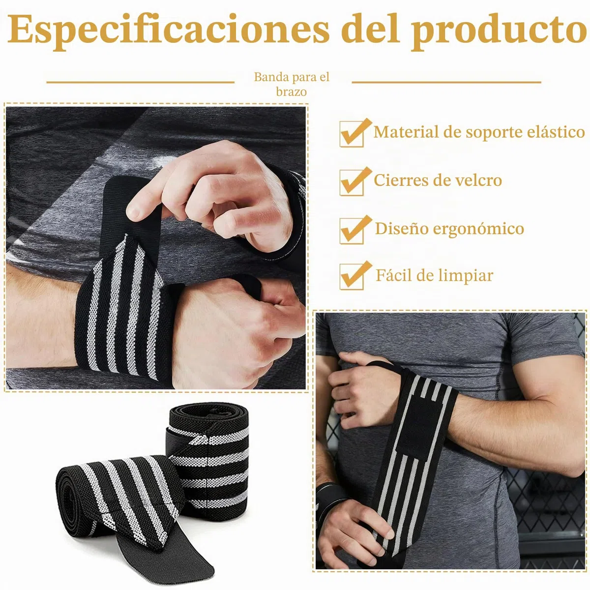 Paralelas Calistenia, 2 Piezas Barras Paralelas de Madera, Push Up de Madera Paralelos, Barra de Flexiones Maciza, con 1 Rollos de Cinta Adhesiva y 1 Par de Muñequeras, para Fitness, Gimnasia