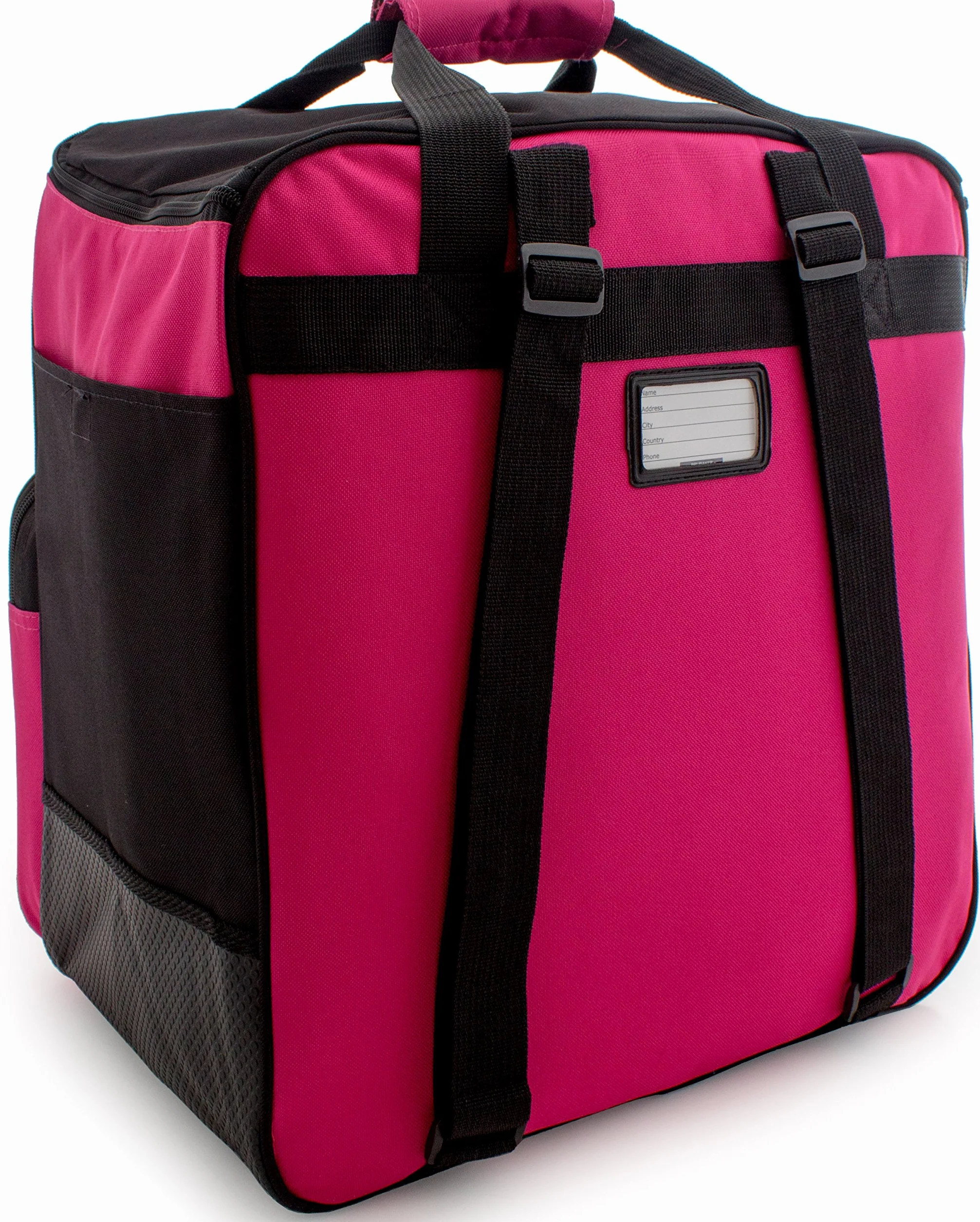 BRUBAKER 'Super Function 2.0' Bolso para Deporte - Mochila Porta Botas De Esquí - Rosa/Negro