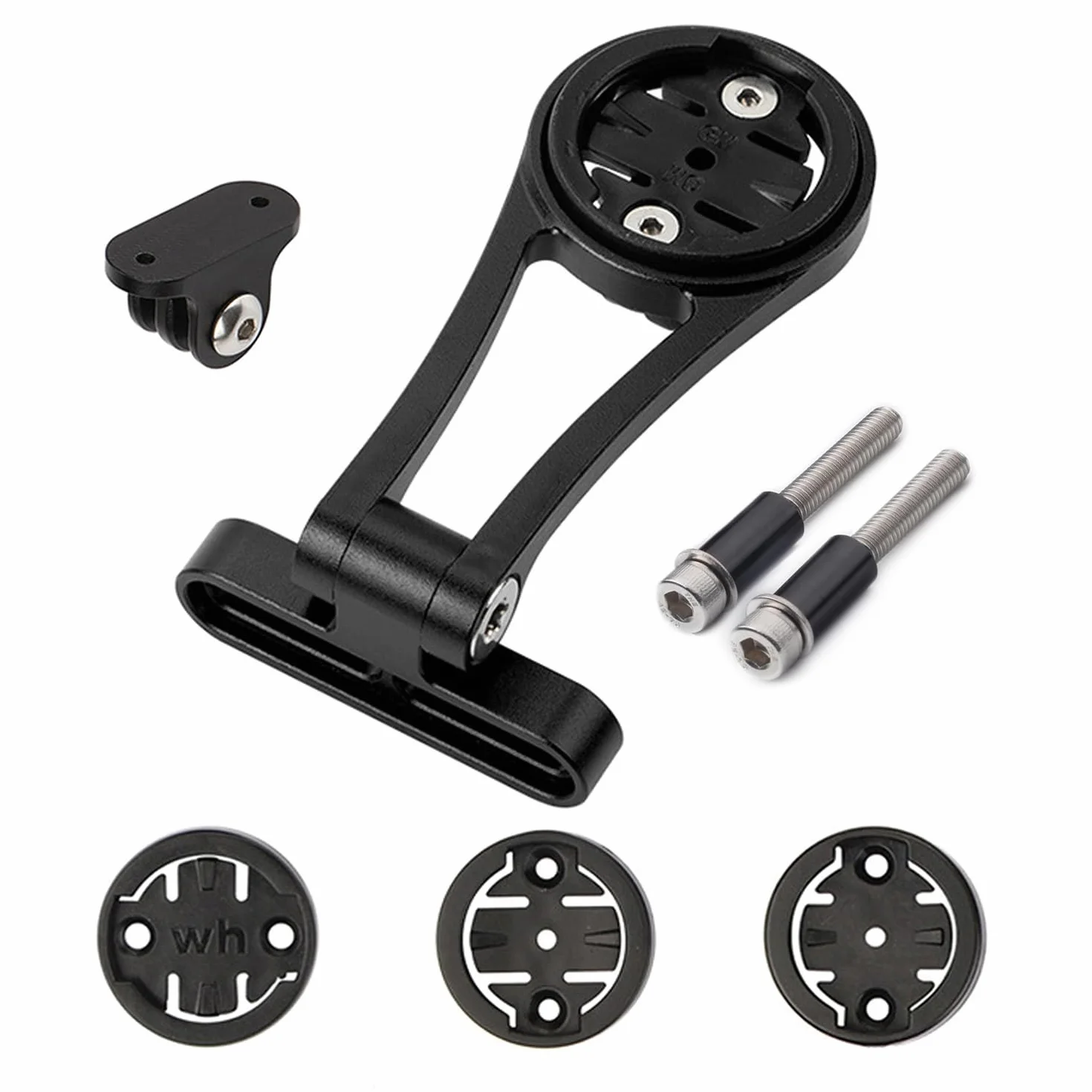 Soporte ajustable para bicicleta de carretera (aleación de aluminio) compatible con Garmin Edge, Wahoo Elemnt, Bryton, Cateye, cámara GoPro y lámpara