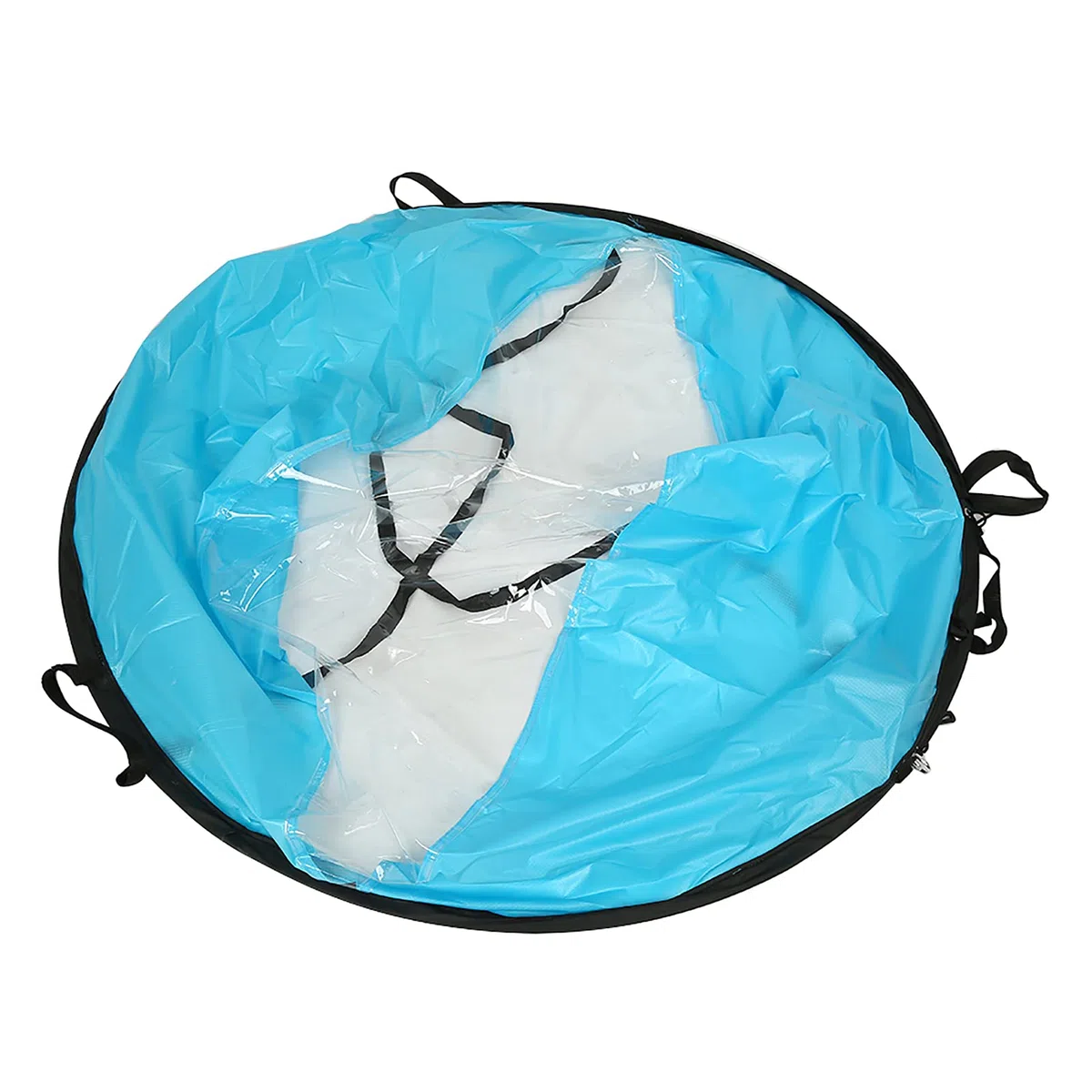 VGEBY1 Vela para Kayak, 3 Colores 108cm Plegable Kayak Wind Paddle Board Sail con Ventana Transparente y Bolsa de Almacenamiento(Azul)