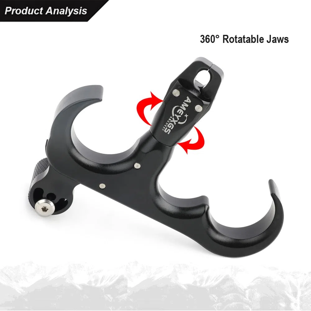 SHARROW Disparadores de Tiro con Arco Thumb Release Aids Arco Compuesto 3 Dedos Automático Ayuda de liberación