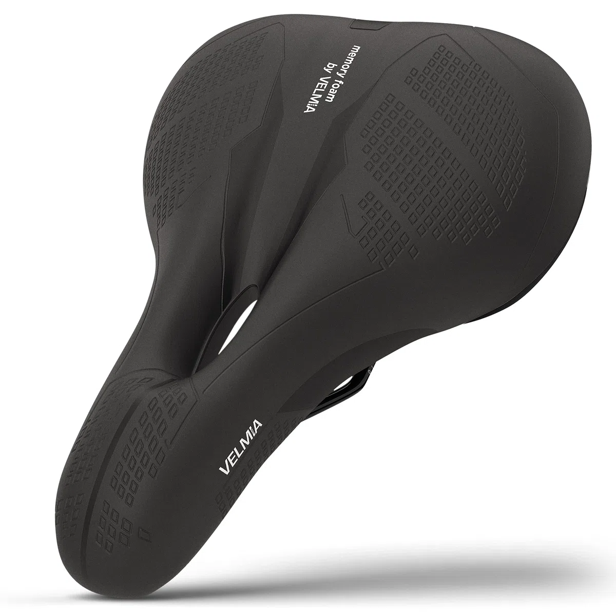 VELMIA Sillín de Bicicleta de Montaña, Trekking y Ciudad - Sillín Bicicleta Muy Cómodo Hombre y Mujer | Impermeable y Transpirable, Ergonómico, Espuma de Memoria, Antiprostático | Diseñado en Alemania