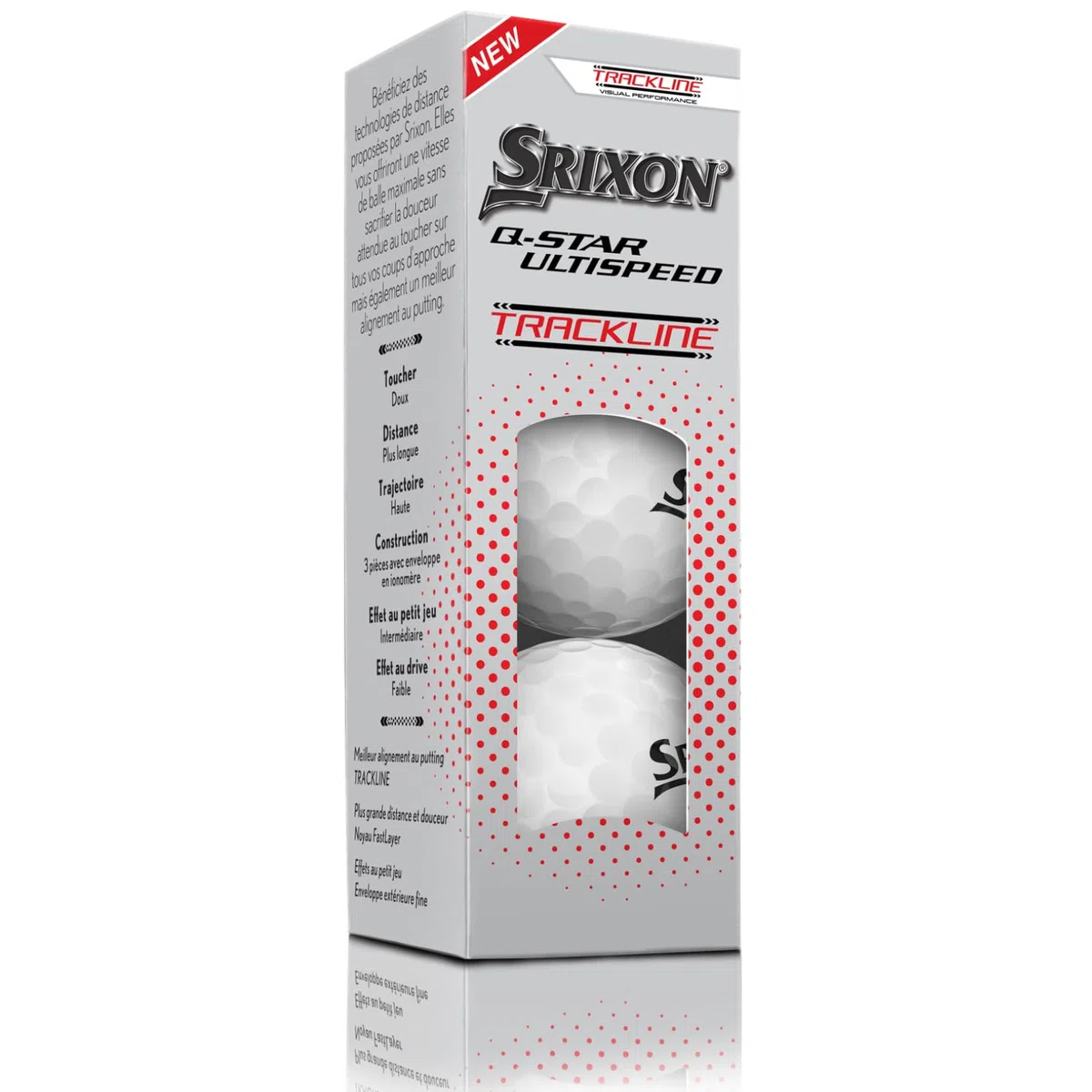 Srixon Q-Star Ultispeed - Pelotas de golf con ayuda de alineación de pista