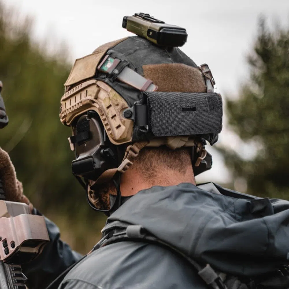 Bolsa de contrapeso para casco táctico, bolsa de batería, bolsa de equilibrio de peso con 5 bloques para casco táctico rápido de airsoft