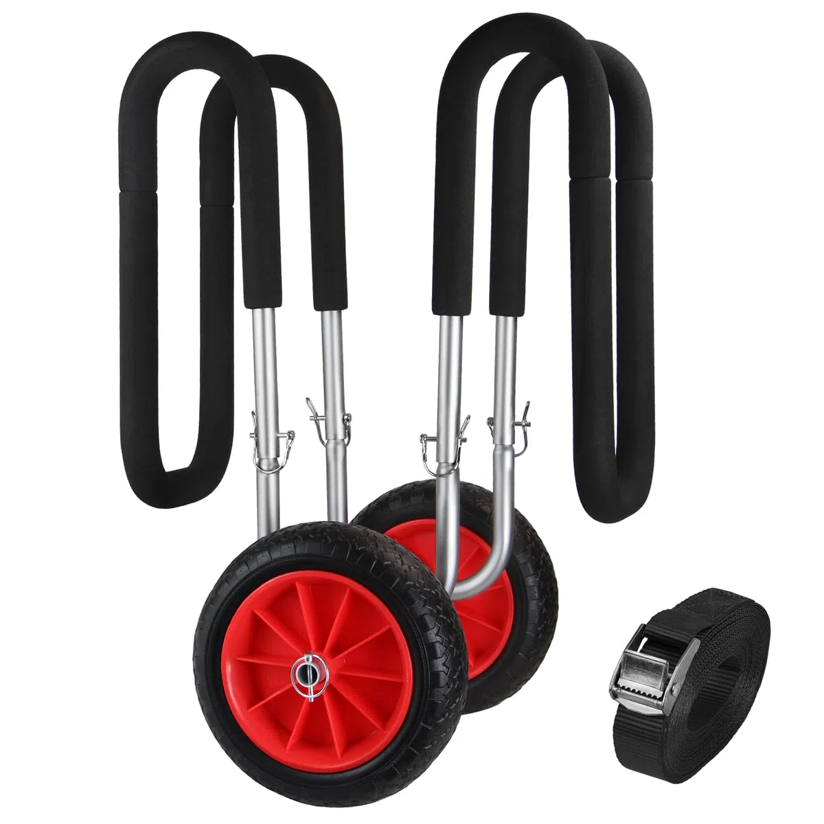 ALPIDEX Carro Transporte Sup Stand Up Paddle Board Trolley Ø 25 cm Ancho Neumáticos Caritto Plegable Tabla Surf