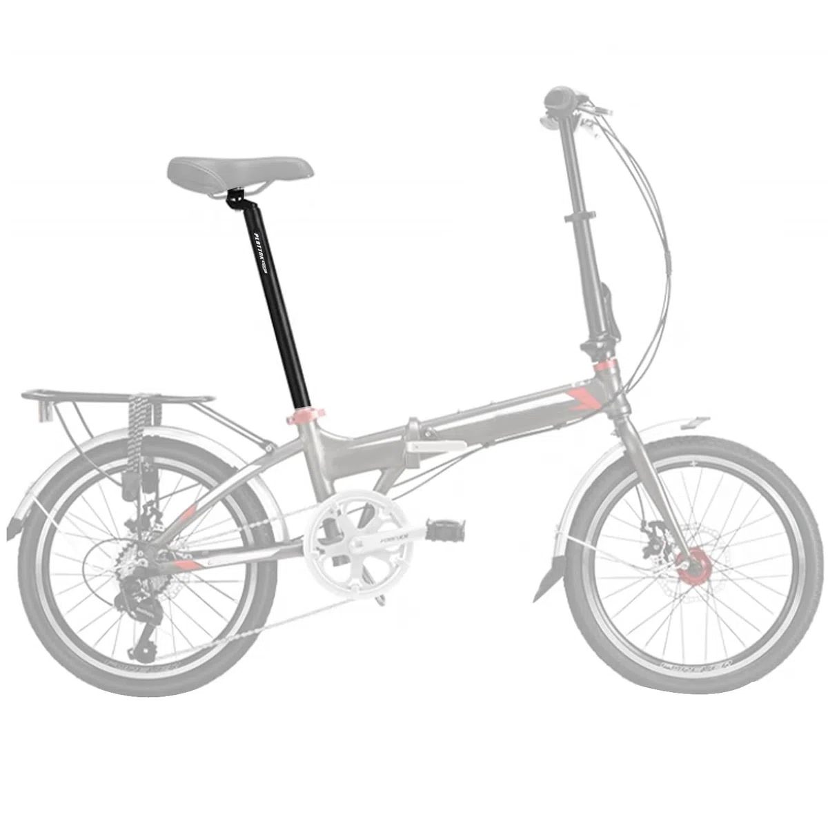 PLATTBK Tija MTB 440MM Tija Sillin Bicicleta Montaña 25.4/27.2/28.6/30.9/31.6 Seatpost para BMX