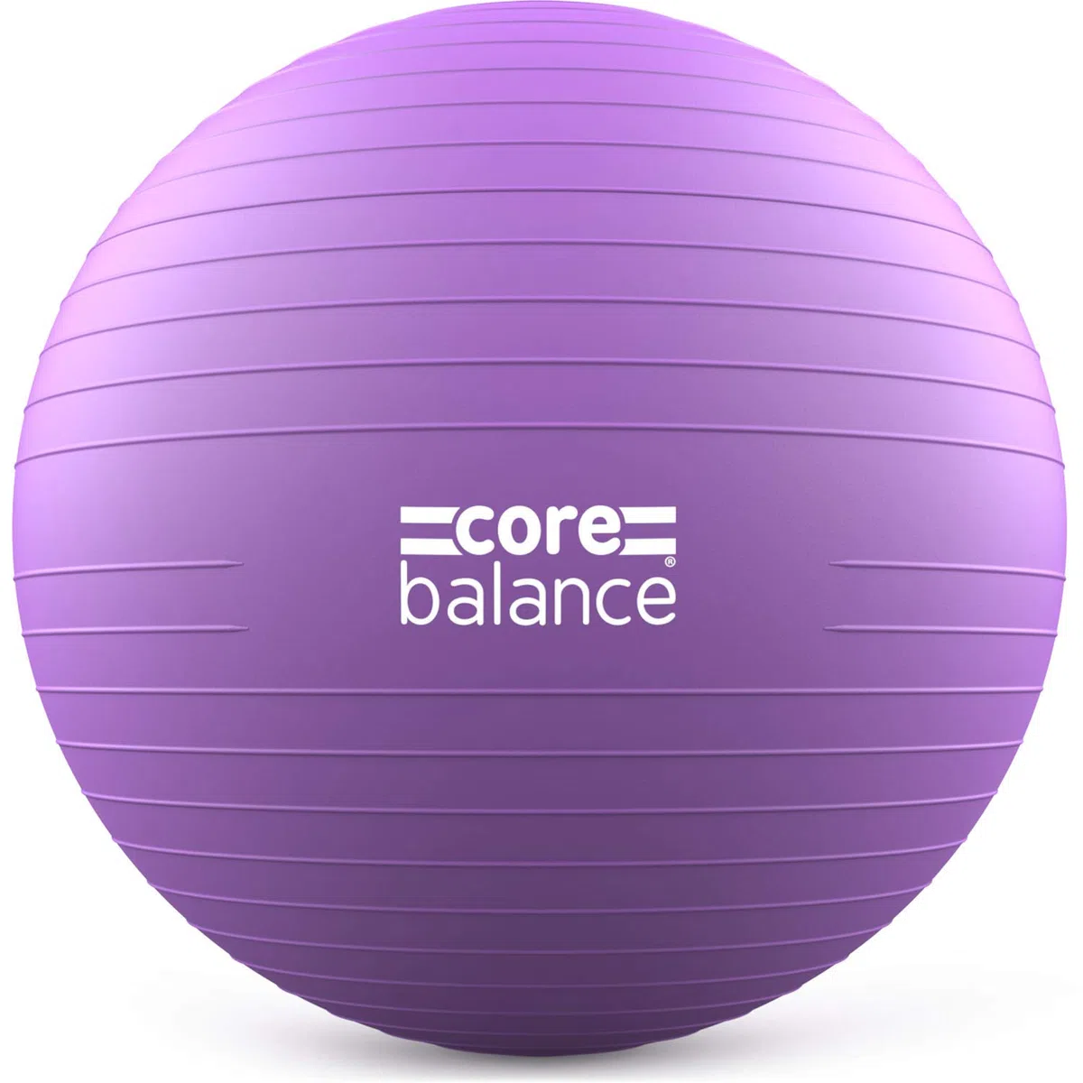 Core Balance - Balón de Embarazo antiestallido para preparación para el Parto y Ejercicios prenatales - Swiss Ball con Bomba de Aire - Balón de Embarazo - Pelota de Pilates (Violeta)