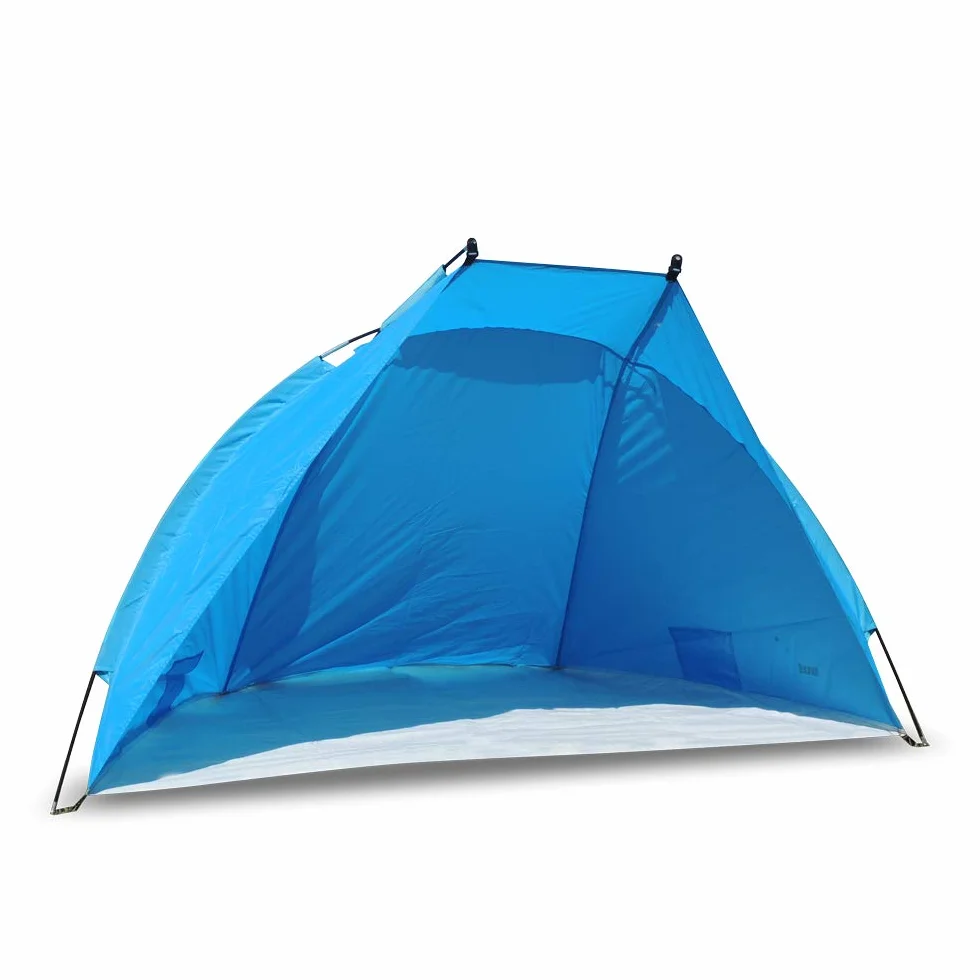 outdoorer Tienda de Playa Helios, Azul, protección UV de 80, Ultraligero, tamaño Plegado Muy Compacto
