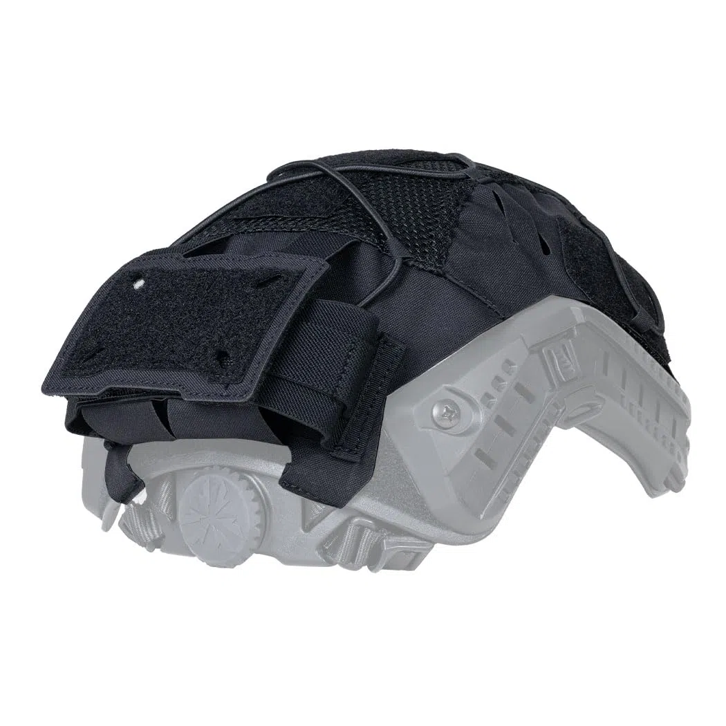 IDOGEAR Funda Táctica para Casco con Bolsa Trasera para batería para M/L/XL Fast PJ BJ MH Kit de Contrapeso para Casco