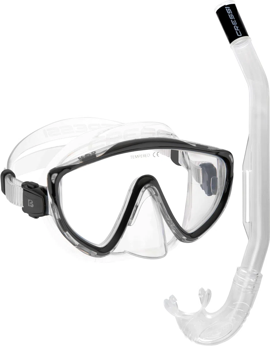 CRESSI Tino & Island 2.0 - Conjunto de Snorkel Máscara Tino y Tubo Island 2.0, Talla Única, Adultos