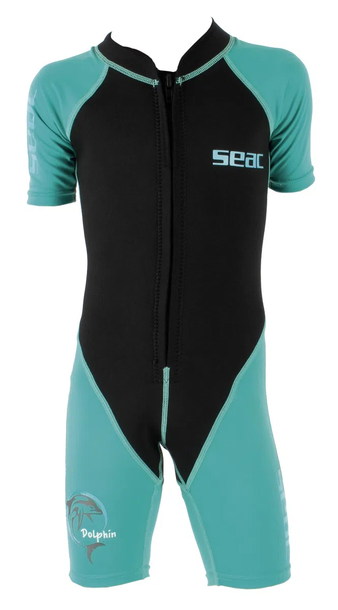 Seac Dolphin, Traje de Neopreno Shorty en Neopreno de 1,5 mm y Lycra para Nadar, bucear y Jugar en el Agua