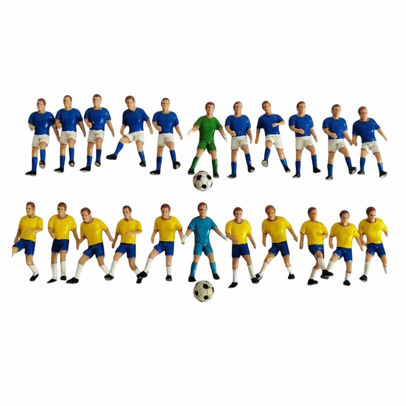 22 Piezas de Fútbol en Miniatura. Paga por La Decoración de Escritorio Zuglayout.