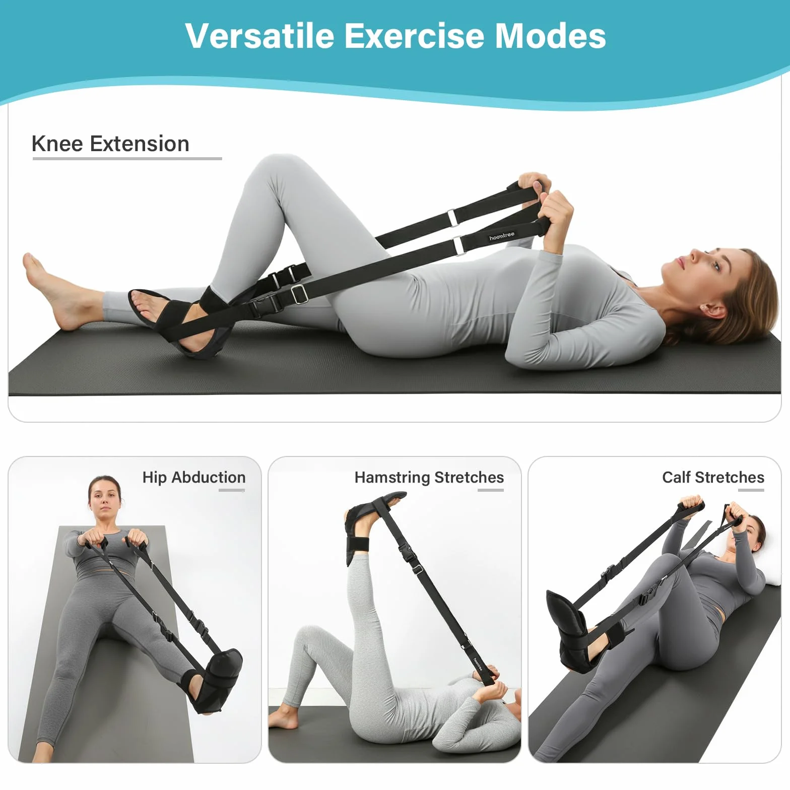 Ayudas para la recuperación de una prótesis de rodilla,Entrenador para cadera/rodilla para la recuperación postoperatoria,Correa de ejercicios para rodilla para aumentar el rango de movimient