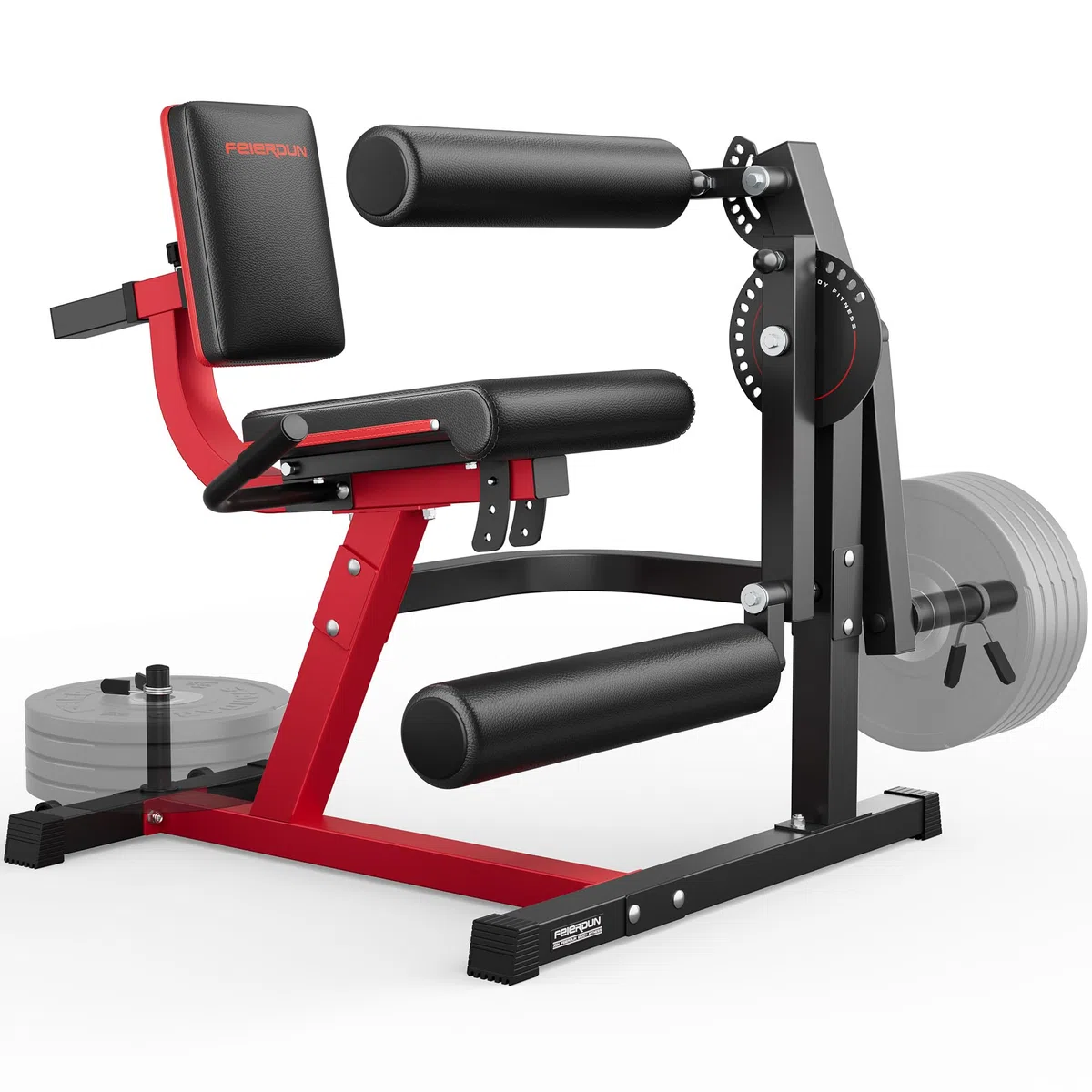 FEIERDUN Máquina de extensión y rizo de piernas ajustable 3 en 1, máquina de extensión de piernas de 600 libras de capacidad para entrenamientos de la parte inferior del cuerpo, máquina de rizar