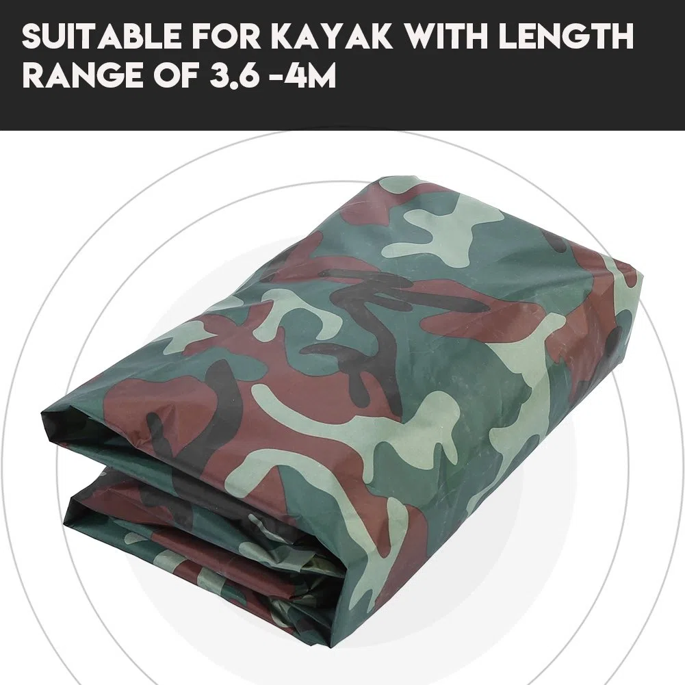 Cubierta De Kayak y Canoa, Cubierta Universal para Kayak Cubierta De Canoa De Kayak Impermeable 4,5 m para Bote (Camuflaje De Flores Grandes)