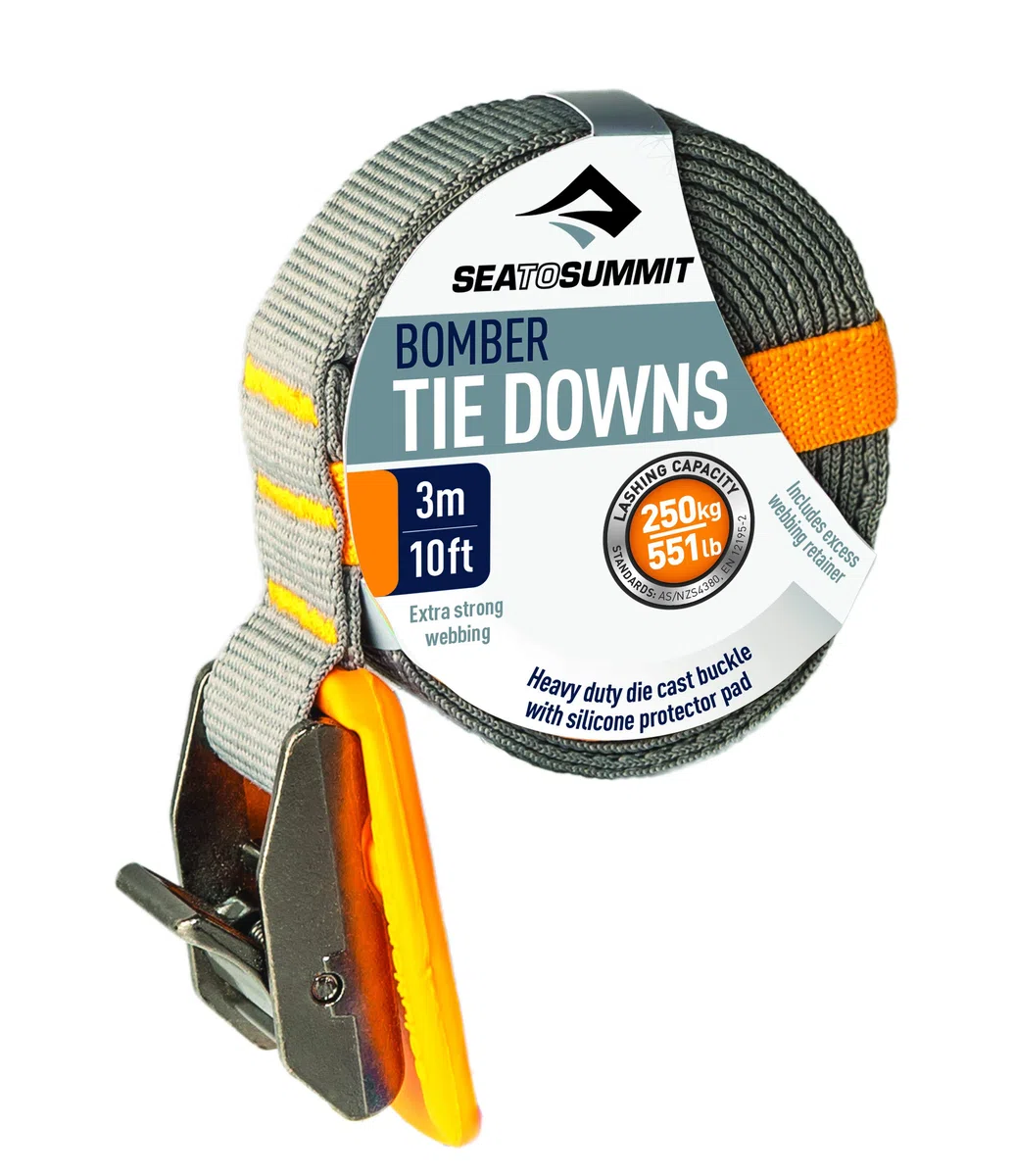 SEA TO SUMMIT Bomber Tie Down 3m/10ft Cinturón, Unisex, Gris, Talla Única