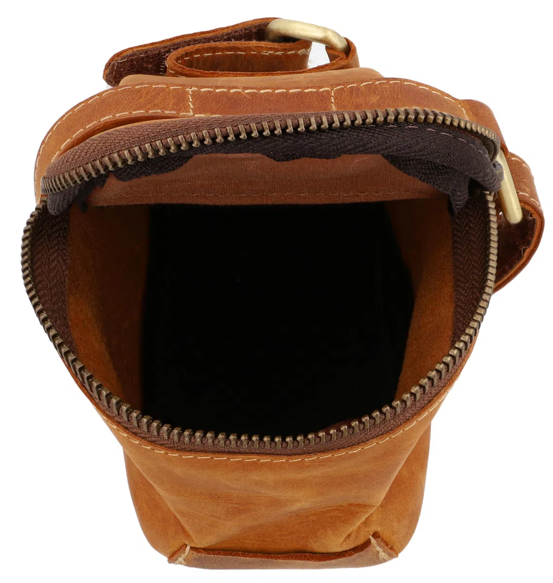 Gusti Bolsa para sillín Cuero - Gino B. Bolso de Herramientas de Bicicleta Bolsa de Herramientas marrón Vintage