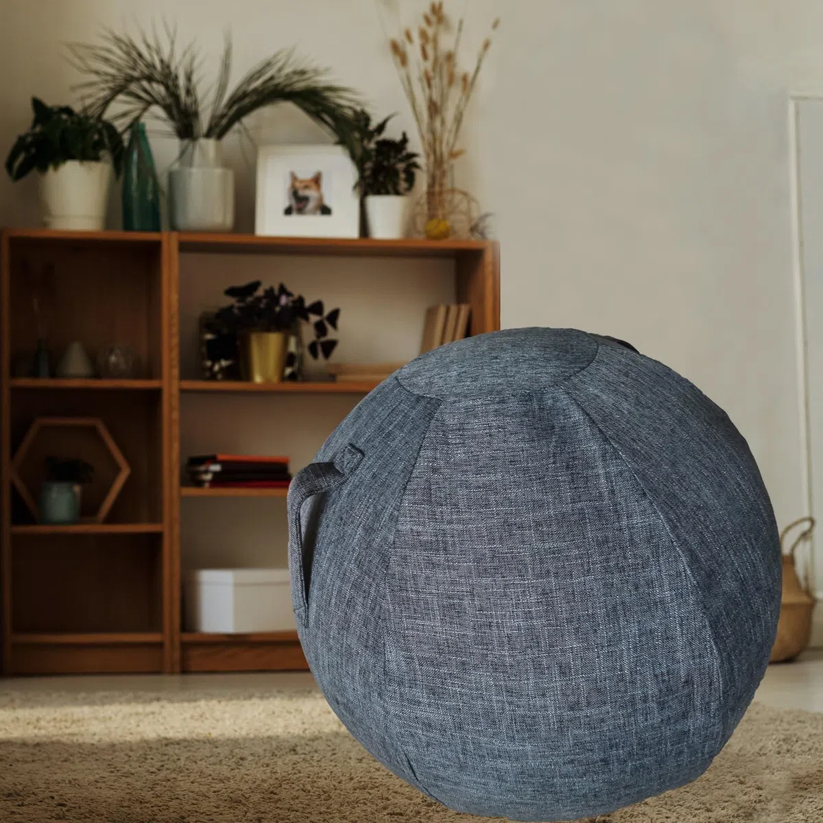 Funda para Pelota de Pilates Grande Aplicable Fitball Pelota Yoga Pelota de Pilates para Embarazadas Elegante, Duradero y Cómodo【No Incluye Bolas】