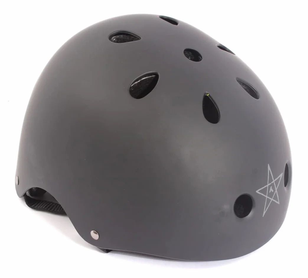 KHE Pro BMX Freestyle - Casco para niños, color negro mate, talla S 48-54 cm