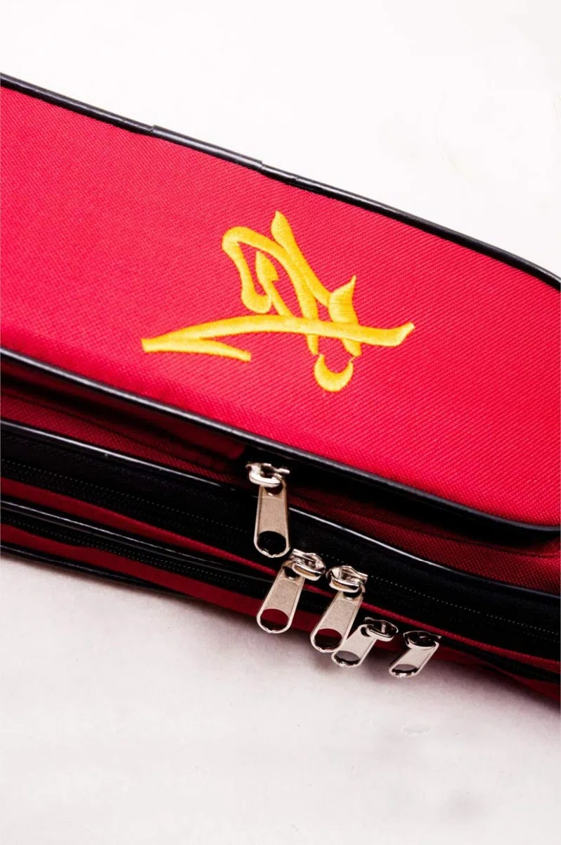 Bolsas De Espadas De Tai Chi De Doble Capa, Tela Oxford Wushu Bolsa De Arma con Estuche Kendo,Red