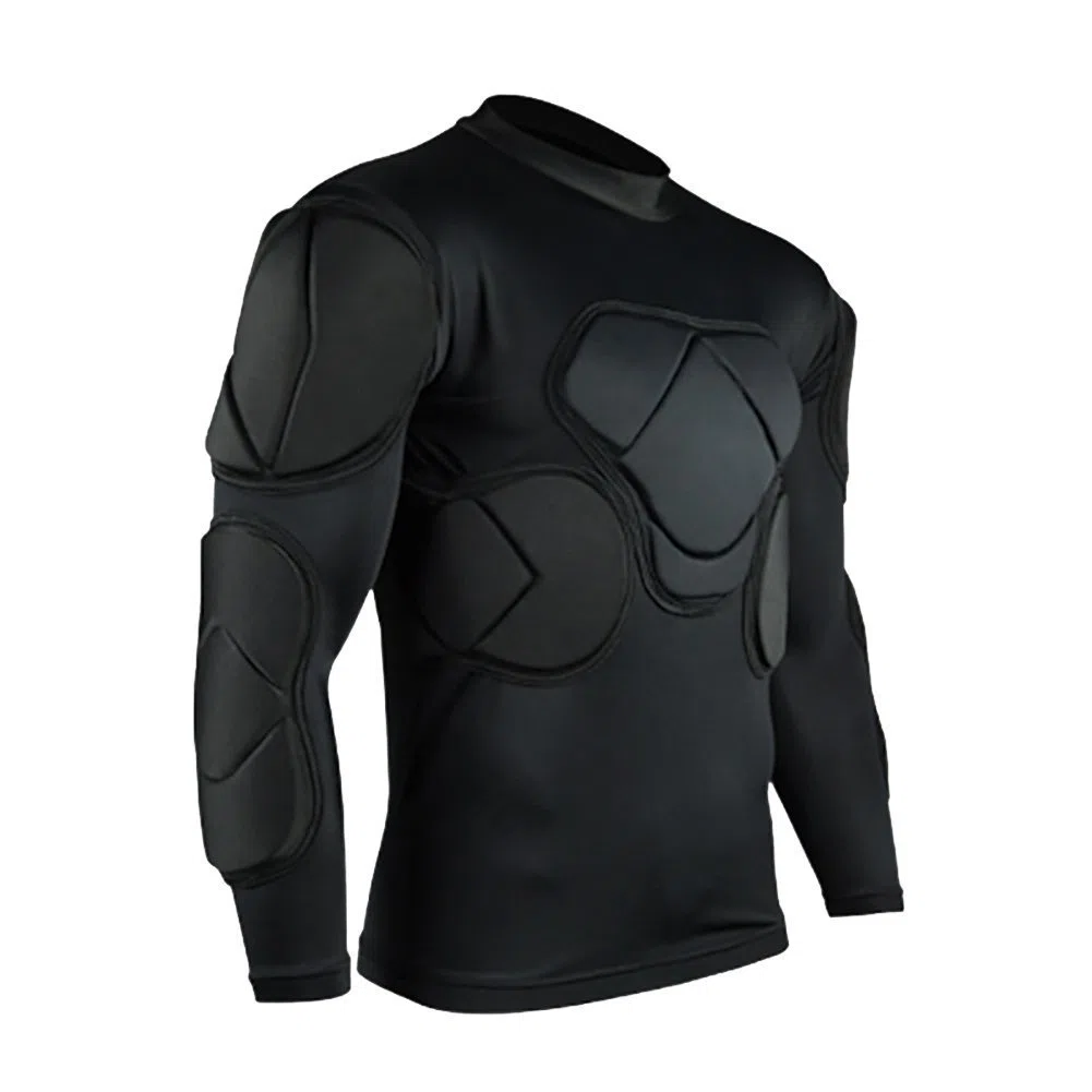 Camiseta Protectora Acolchada para fútbol, Baloncesto, Paintball, Artes Marciales, Rugby