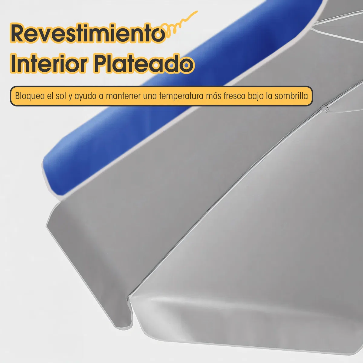 BESCH Sombrilla de Playa 140-200cm Antiviento Impermeable Protección Solar Octagonal - Sombrilla Parasol para Terraza, Playa, Patios, Jardines