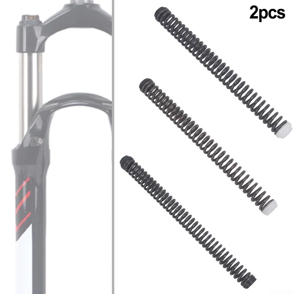 Muelle helicoidal fiable para amortiguador de horquilla delantera de bicicleta, apto para bicicletas (C-27 mm)